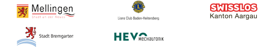 Mellingen | Lions Club Baden-Heitersberg | Stadt Bremgarten | HEVO Mechatronik | Swisslos Aargau